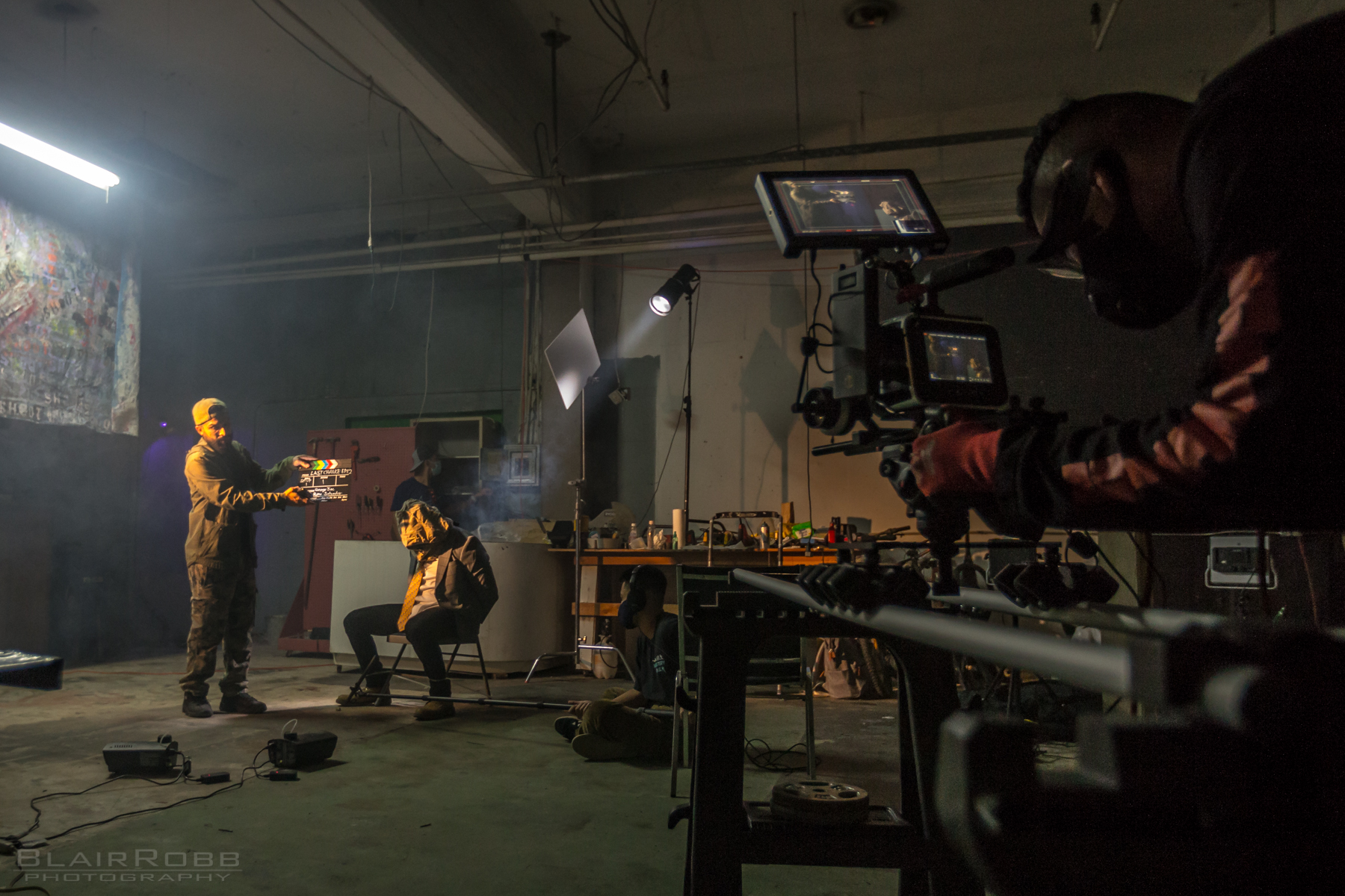 Behind the scenes on location